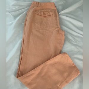 NWT LOFT Peach Ankle Cropped Pants Size 6